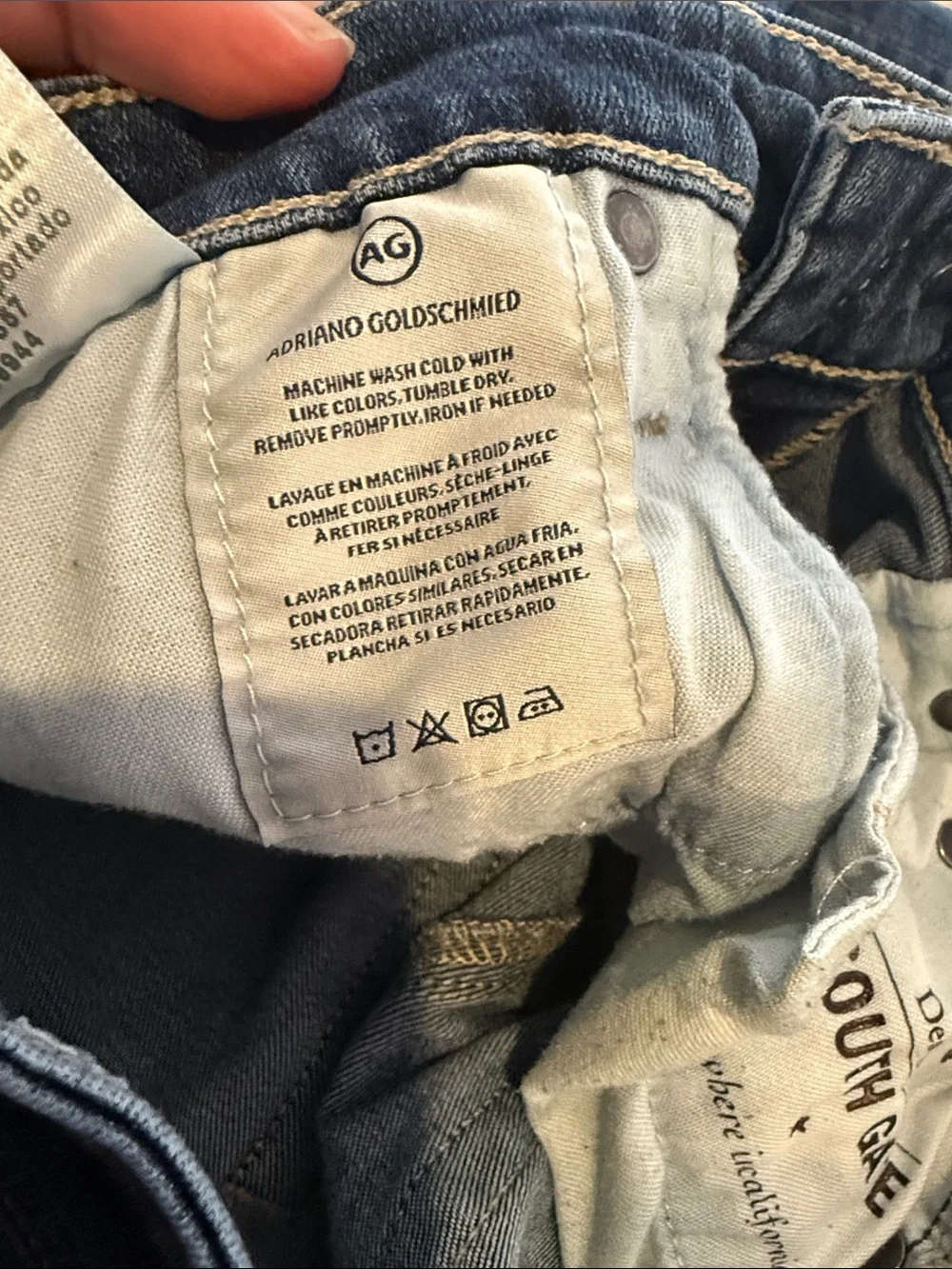 Ag Adriano Goldschmied Women's Skinny Jeans in Dark Blue Wash